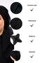 Inner Hijab 100% Cotton - with Embroidered Edges 90X90 cm Women's Hijab for Writing - 2