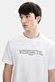 White Regular Fit Crew Neck T-Shirt - 3