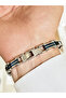 Silver and Black Steel Men's Bracelet Frj10203A-L 2 Year Warranty Gift Boxed - 2