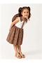 Rosalie Lace Collar Paisley Patterned Girls' Dress & Hat Set - 3