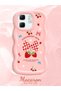 Infinix Hot 50I Compatible Case Camera Protector Pink Silicone Couple Phone Case Strawberry Pattern - 2