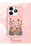 Tecno Spark 10 Pro Compatible Case Camera Protector Pink Silicone Couple Phone Case Floral Pattern - 2