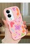 Vivo Y29S Compatible Case Camera Protector Pink Silicone Couple Phone Case Butterfly Pattern