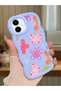 Samsung Galaxy A06 Compatible Case Camera Protector Blue Silicone Couple Phone Case Butterfly Pattern