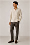 100% Pure Linen Striped Long Sleeve Regular Fit Men's Shirt |   Ee100129774 - 2