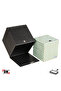 Napkin Holder, Boutique Tissue Box, Tissue Paper Storage Box, Vegan Leather, 13*13*13 Cm. Black - 3