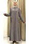 ملابس خارجية من طراز KUPRA İPEK BUSE MODEL TESETTÜR - 4