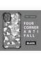 iPhone 11 Compatible Transparent Back Panel Four-Corner Reinforced Impact Protection Glossy Edge Silicone Case