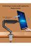 Aluminum Alloy Full Motion Single Monitor Arm, Air Pressure Lifting, Rotatable, Telescopic, Tilting Monitor Desktop Stand, Suitable for 13-32 Inch Screen, Load Bearing 10kg - 3