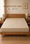 Double Elastic Bed Sheet 160X200 cm Light Cream with Flexible Edges - 2