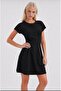 Women's sandy fabric mini dress