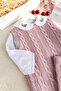 3-Piece Winter Girl's Set with Knit Sweater and Pants - 6