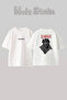 Scarface Al Pacino Design Back Printed Cotton White Oversize T-Shirt