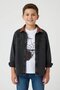 Smoked Boys' Printed Short Sleeve T-Shirt Jean Shirt 2-Piece Set 24514