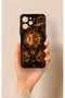 Redmi 12 Compatible Mystic Sun Pattern Silicone Case