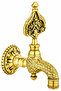 Ottoman Bath Faucet Gold Color Patterned Heavy Model Kurna Faucet Compatible with All Bathrooms - 2