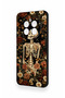Realme 12 4g Compatible Flower Skeleton Pattern Silicone Case - 4