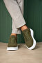 Zrc2635 - High Quality High Sole Men's Sneaker Khaki Suede - 5