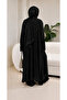 Women's Premium 3-Piece Combed Cotton Suit with Long Cardigan and Wide-Leg Pants, Soft Textured Casual Combination - 4