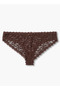 Briefs Bikini Mid Waist Floral Lace