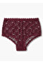Briefs Boyshorts Mid Waist Floral Lace