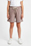 Girl's Printed Shorts with Elastic Waist and Ties 24490