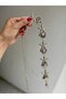 Women's Silver Color Belt with Mussel Shells and Stars on Chain - 5