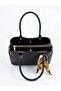Leather-Look Multi-Compartment Hand and Shoulder Bag with Scarf Detail - 2