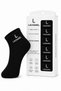 Men's Cotton Booties Socks 6 Pack Short Ankle Casual Sports - Black Mariposa Secret - 2