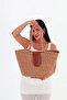 Mayro Handmade Straw Bag Brown