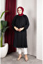 Bürümcük Fabric Raglan Sleeve Long Tunic 0902-03 Black
