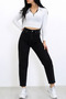 Julia Milano Boy Friend Casual Comfortable Wear Women's Denim Trousers Black Mom Comfort New Season (2026)