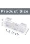 120PCS Transparent Self-Adhesive Cable Clips – Heavy Duty Wire Holders for Cable Management, Strong Sticky Cord Organizers for USB, TV, PC, Car, Home & Office - 2