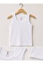 Girl's 5-Piece 100% Cotton Thick Strap Undershirt White Soft Textured Breathable Underwear (1-14 Years) - 3