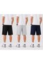 Men's Summer Sports Shorts Set of 3 Black Gray Navy Blue Comfortable Fit Anti-Sweat - 2