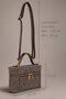 Verona Brown Knitted Textured Women's Shoulder and Hand Bag – Gold Metal Detail, Adjustable Long Strap - 5