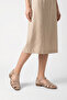 Layla Women's Genuine Leather Sandals - Mink Suede - 6