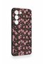 Vivo V30 Lite Compatible Mini Pink Flower Pattern Silicone Case - 3