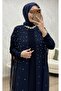 فستان سهرة لامع أزرق داكن - 3