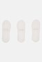 Kids Boy 3 Pairs Brand Logo Invisible Socks, White - 2