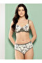 Cream Floral Lightly Padded Non Wired Bra and Brief Set