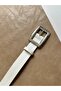 Women's Square Buckle Silver Belt Waist Belt Coat Belt Dress Belt Trouser Belt - 4