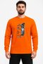 Turkey Bozkurt Göktürkçe Turkish Text and Wolf Print Regular Fit 100% Cotton 24/1 Long Sleeve T-Shirt - 2