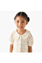 Sailor Collar Short Sleeves Peplum Top with Lace - 4