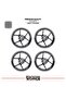 Honda Dio Wheel Rim Strip – Half Rim Cover & Dio Lettering Sticker Set - 2