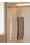 Multi-Layered Pants Hanger Cream Color Space-Saving Organizer for Scarves, Shawls, and Ties for Inside the Closet - 2