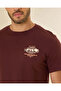 Men Burgundy Graphic T-Shirt - 4