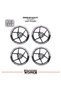Honda Cbr 125 R Wheel Strip – Half Wheel Cover & Cbr 125 R Lettering Sticker Set - 2