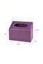 Napkin Holder, Czech Hand and Face Towel Box, Tissue Box, Paper Tissue Storage Box, Vegan Leather, 9*22*18 Cm. Lila - 5