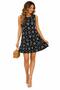 Women's Relaxed Fit Ruffled Crinkle Fabric Woven Dress - 3